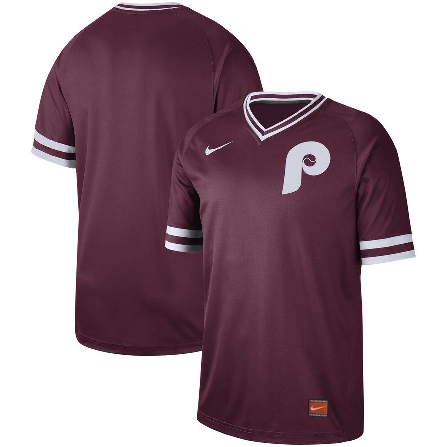 2019 Men MLB Philadelphia Phillies blank red Nike Cooperstown Collection Jerseys